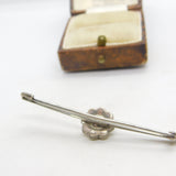 Platinum & Spinel Set Daisy Flower Sweetheart Brooch Antique c1920 Art Deco