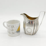 George III Sterling Silver Heraldic Crested Cream Jug Antique 1798 London