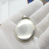 Victorian Sterling Silver Sweetheart Locket with Baby Picture & Hair Lock c1880