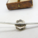 Platinum & Spinel Set Daisy Flower Sweetheart Brooch Antique c1920 Art Deco