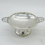 A.E Jones Pair of Sterling Silver Arts & Crafts Tazzas Antique 1919 Birmingham