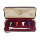 Dunhill Boxed Sterling Silver & Changeable Bakelite Cigarette Holder Vintage