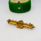 Victorian 9ct Gold Heart Shaped Sweetheart Locket Brooch Antique 1900 Birmingham