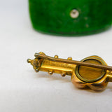 Victorian 9ct Gold Heart Shaped Sweetheart Locket Brooch Antique 1900 Birmingham