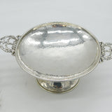 A.E Jones Pair of Sterling Silver Arts & Crafts Tazzas Antique 1919 Birmingham