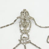 Victorian Sterling Silver Art Nouveau Sewing Chatelaine Antique 1889 London