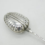 Victorian Sterling Silver 'Teaette' Tea Strainer Spoon Antique 1892 London