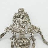 Victorian Sterling Silver Art Nouveau Sewing Chatelaine Antique 1889 London