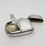 Victorian Sterling Silver Sovereign Holder & Vesta Case Antique 1899 Chester