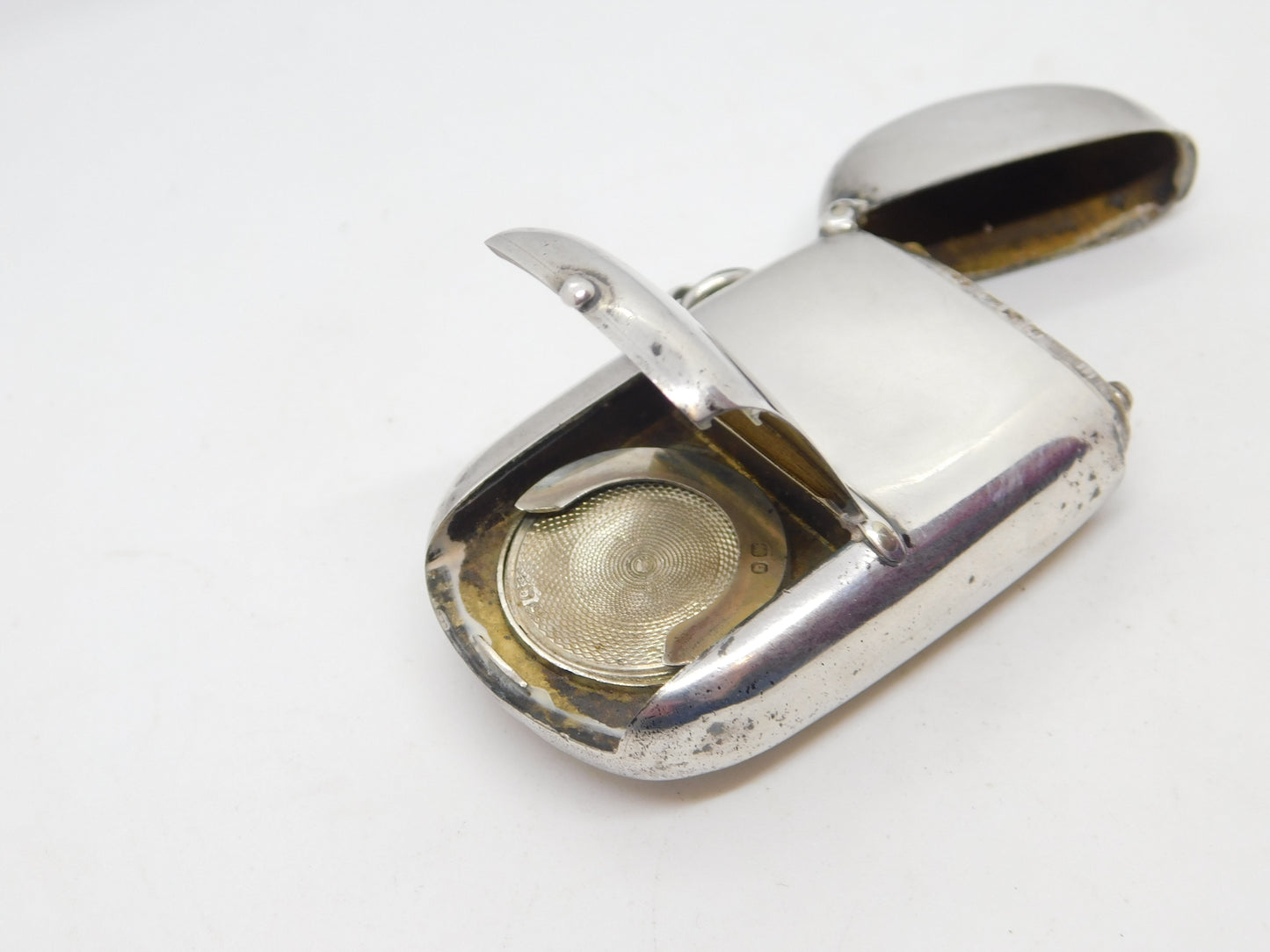 Victorian Sterling Silver Sovereign Holder & Vesta Case Antique 1899 Chester