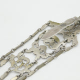 Victorian Sterling Silver Art Nouveau Sewing Chatelaine Antique 1889 London