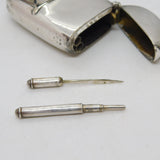 Victorian Sterling Silver Sovereign Holder & Vesta Case Antique 1899 Chester