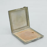 WWII Sterling Silver & Enamel Devonshire Regiment Mirror Compact Antique