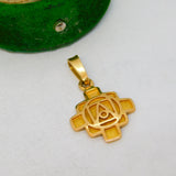 18ct Yellow Gold Rennie Mackintosh Style Nouveau Pendant Vintage c1970