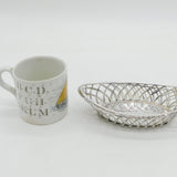 Edwardian Pair of Sterling Silver Pierced Treat Baskets Antique 1903 London