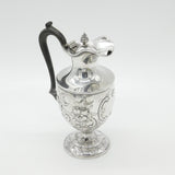 Georgian Sterling Silver Floral Repousse Water Jug Antique 1821 London S. Royes