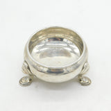 George II Sterling Silver Paw Foot Salt Cellar Antique 1750 London