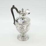 Georgian Sterling Silver Floral Repousse Water Jug Antique 1821 London S. Royes