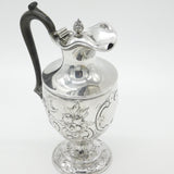 Georgian Sterling Silver Floral Repousse Water Jug Antique 1821 London S. Royes