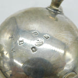 George II Sterling Silver Paw Foot Salt Cellar Antique 1750 London
