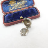 Sterling Silver Fox in the Riding Hat Charm or Pendant Vintage c1970