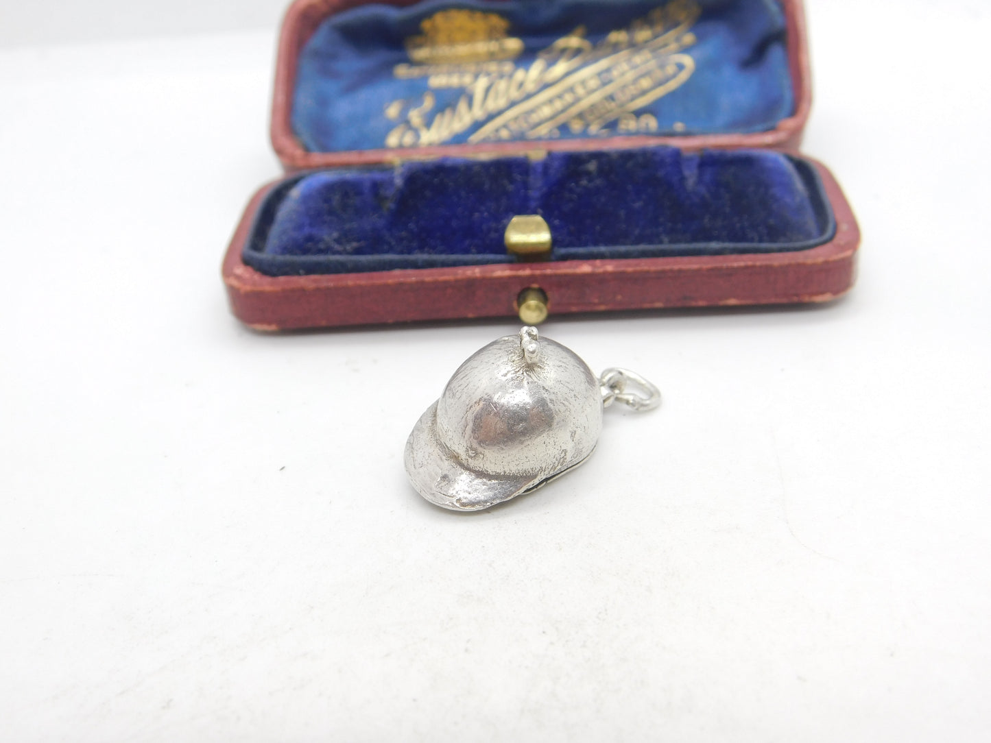 Sterling Silver Fox in the Riding Hat Charm or Pendant Vintage c1970