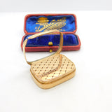 Early Georgian 9ct Rose Gold Vinaigrette Cross Pattern c1760 Antique AF