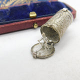Nuvo Sterling Silver Skier in the Beer Stein Apres Ski Charm Pendant Vintage