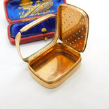 Early Georgian 9ct Rose Gold Vinaigrette Cross Pattern c1760 Antique AF
