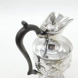 Georgian Sterling Silver Floral Repousse Water Jug Antique 1821 London S. Royes