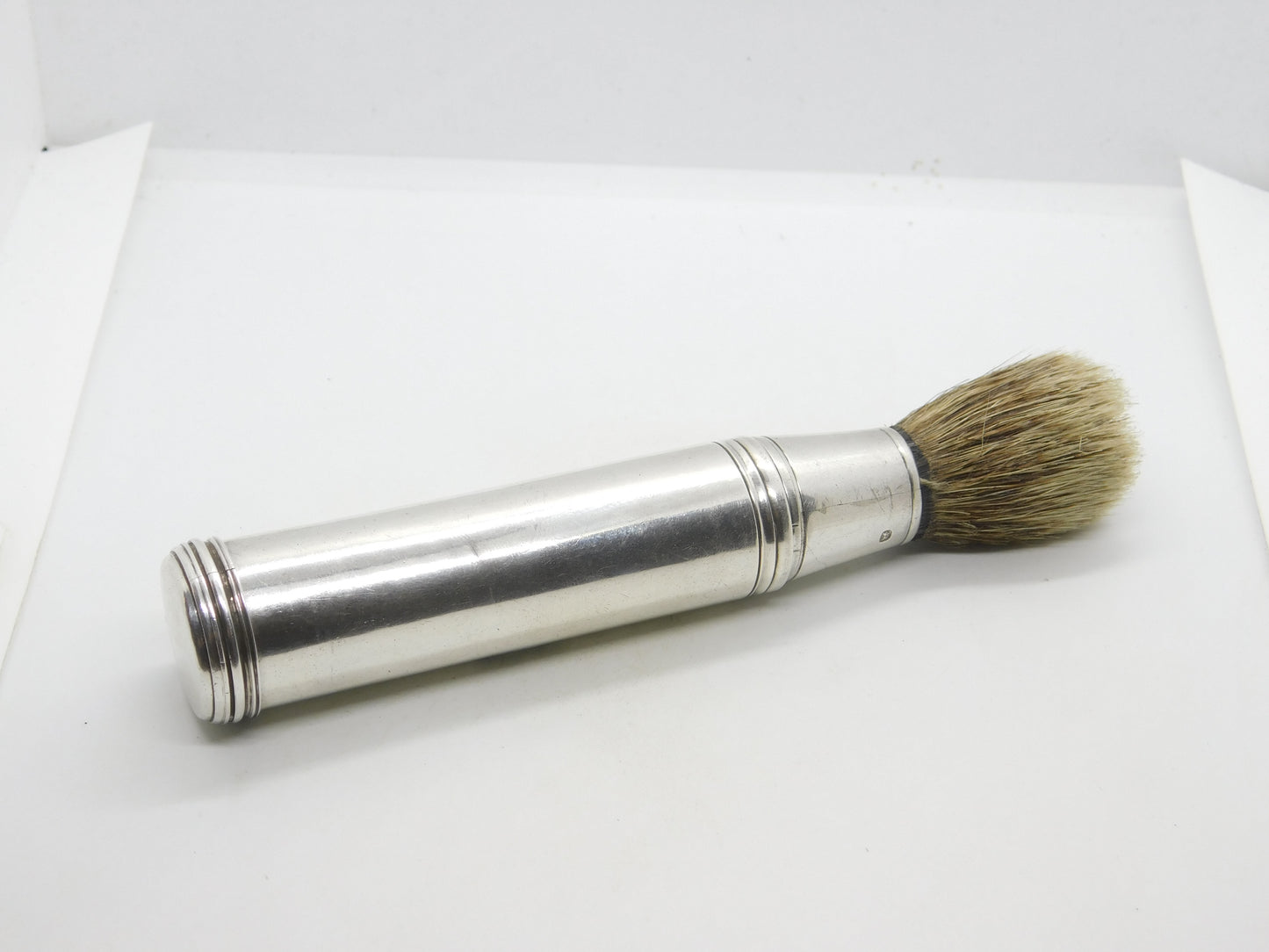 George IV Sterling Silver Travelling Shaving Brush Antique 1825 London