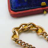 Victorian 9ct Rose Gold Graduating Turquoise & Seed Pearl Bracelet c1880 Antique