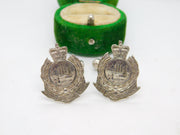 Pair of Sterling Silver 'Royal Hong Kong Police' Officers Cufflinks Vintage 1960