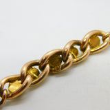 Victorian 9ct Rose Gold Graduating Turquoise & Seed Pearl Bracelet c1880 Antique