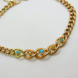 Victorian 9ct Rose Gold, Turquoise & Seed Pearl Graduating Bracelet c1880