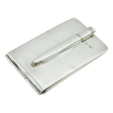Edwardian Sterling Silver Card Case & Pencil Holder Antique 1909 Birmingham