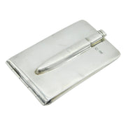 Edwardian Sterling Silver Card Case & Pencil Holder Antique 1909 Birmingham