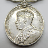Sterling Silver Territorial Army Efficient Service Medal 'CPL A Cannon' c1930 Antique