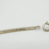 N.E From Danish Sterling Silver Baltic Amber Droplet Necklace Vintage c1960