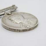 Sterling Silver Territorial Army Efficient Service Medal 'CPL A Cannon' c1930 Antique