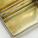 George IV Sterling Silver Snuff Box Antique 1826 Birmingham Thomas Shaw