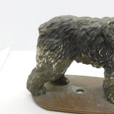Victorian Cold Painted Vienna Bronze Bearded Collie Dog Figure Antique c1860