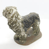 Victorian Cold Painted Vienna Bronze Bearded Collie Dog Figure Antique c1860