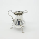 Early Georgian Sterling Silver Scrolled Foot Cream Jug Antique 1766 London