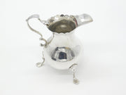 Early Georgian Sterling Silver Scrolled Foot Cream Jug Antique 1766 London