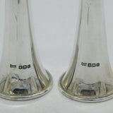 Art Deco Sterling Silver Pair of Novelty Hunting Horn Pepper Shakers Antique