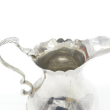 Early Georgian Sterling Silver Scrolled Foot Cream Jug Antique 1766 London