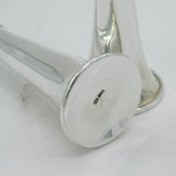 Art Deco Sterling Silver Pair of Novelty Hunting Horn Pepper Shakers Antique