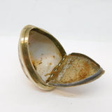 George III Silver Plated & Cowrie Shell Cross Pattern Snuff Box Antique c1780