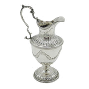 George III Sterling Silver Neoclassical Pedestal Jug Antique 1773 London